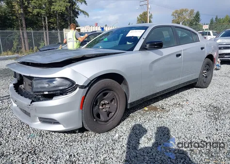 2019 Dodge Charger Police Rwd z USA, uszkodzony, nr VIN 2C3CDXAT6KH627551